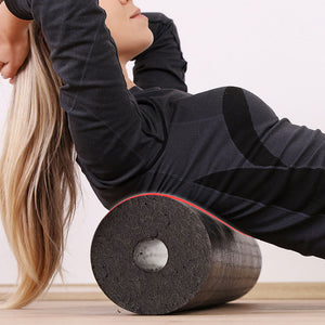 Foam Roller & Massage Ball Set For Therapy, Exercise, Muscle Relief and Yoga - 5 Pcs Black