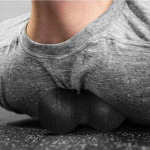 Load image into Gallery viewer, Foam Roller &amp; Massage Ball Set For Therapy, Exercise, Muscle Relief and Yoga - 5 Pcs Black
